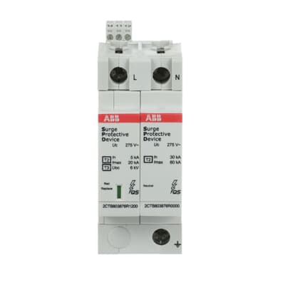 ABB OVR T2-T3 1N 20-275 P TS QS, manufacturer catalog image