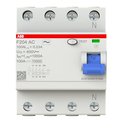 ABB F204 AC-100/0.03, manufacturer catalog image