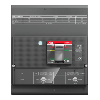 ABB XT4H 250 TMA 200-2000 4p F F InN=100%, manufacturer catalog image