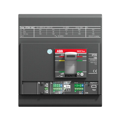 ABB XT2N 160 Ekip Dip LS/I In=10A 4p F F, manufacturer catalog image
