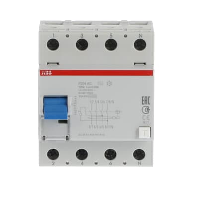 ABB F204 AC-125/0.03, manufacturer catalog image