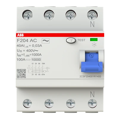 ABB F204 AC-40/0.03, manufacturer catalog image
