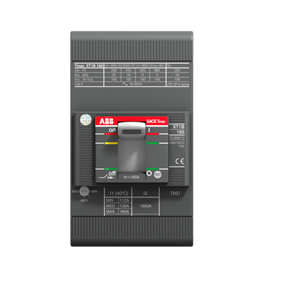 ABB XT1N 160 TMD 40-450 3p F F, manufacturer catalog image