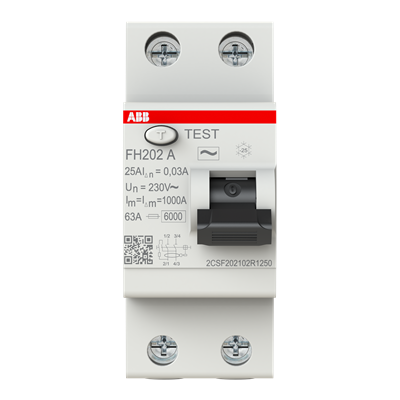 ABB FH202 A-25/0.03, manufacturer catalog image