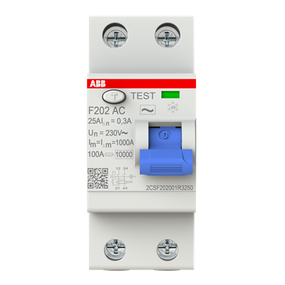 ABB F202 AC-25/0.3, manufacturer catalog image