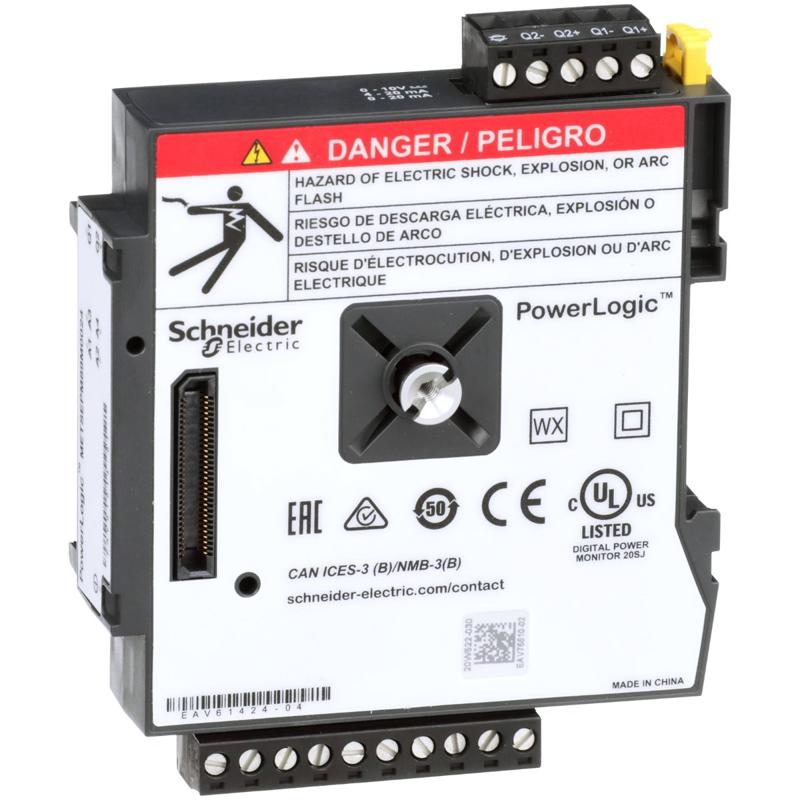 Schneider Electric PowerLogic PM8000 - I/O Module - Analogue - 4 inputs + 2 outputs, manufacturer catalog image