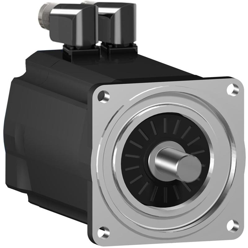 Schneider Electric SH3 servomotor, 100mm, 2 stacks, keyed Shaft, SinCos Singleturn 128, no Brake, angular, IP65/65, manufacturer catalog image