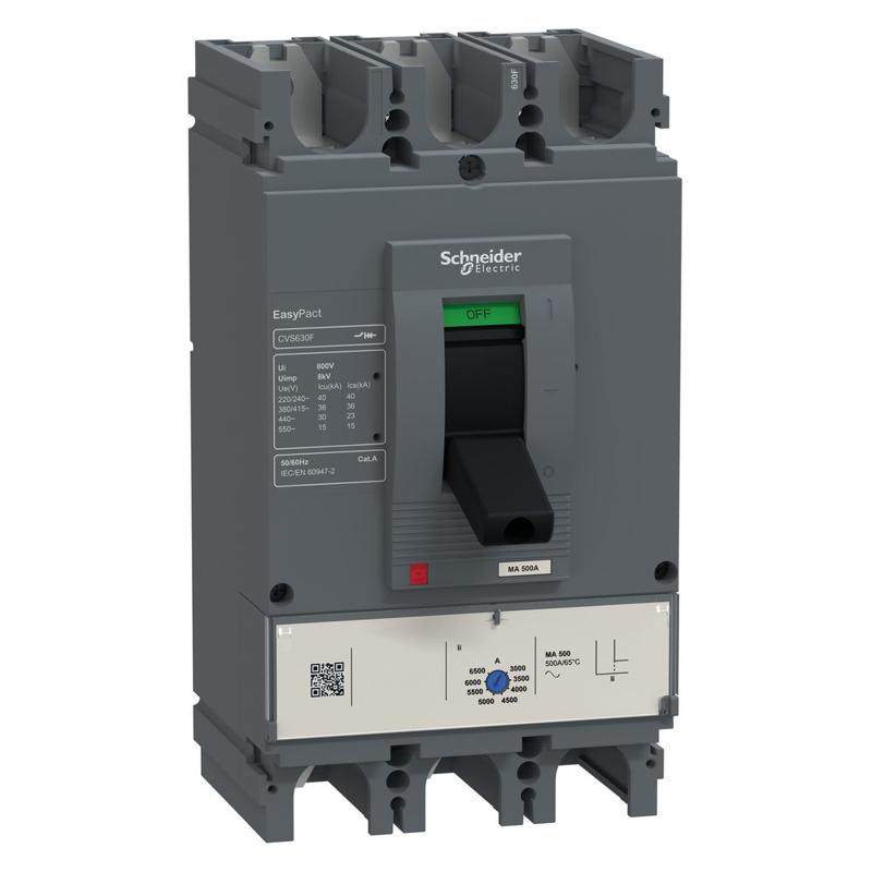 Schneider Electric Easypact CVS - CVS400F MA320 circuit breaker - 3P/3d, manufacturer catalog image