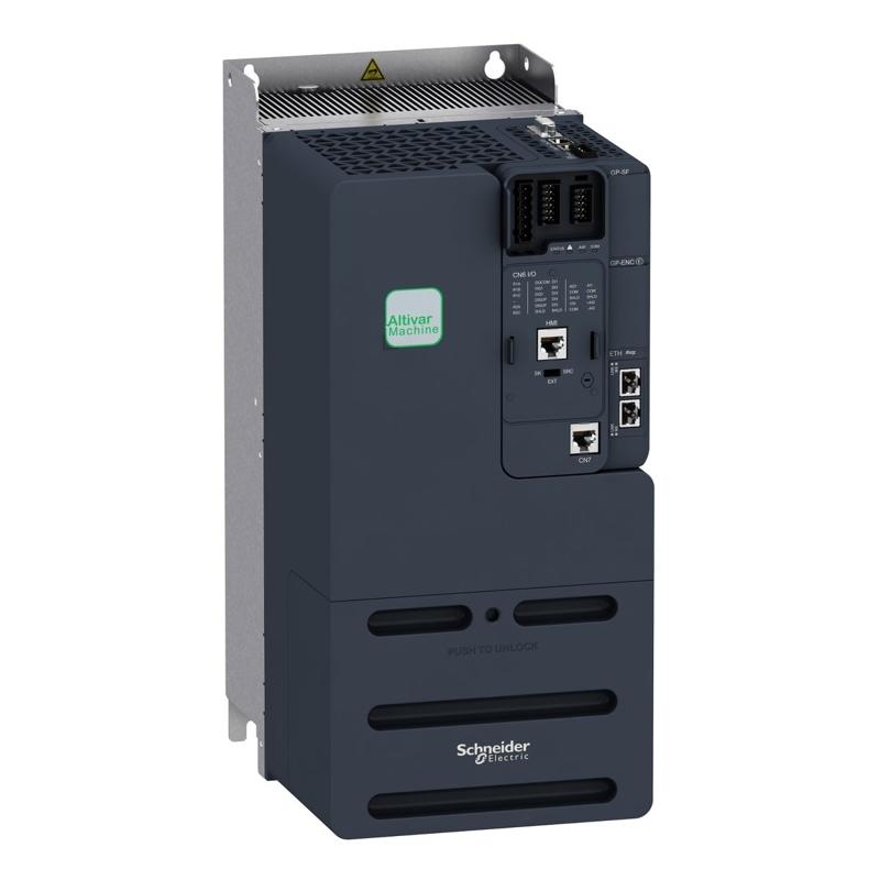 Schneider Electric variable speed drive, Altivar Machine ATV340, 22kW, heavy duty, 400V, 3 phases, Ethernet, manufacturer catalog image
