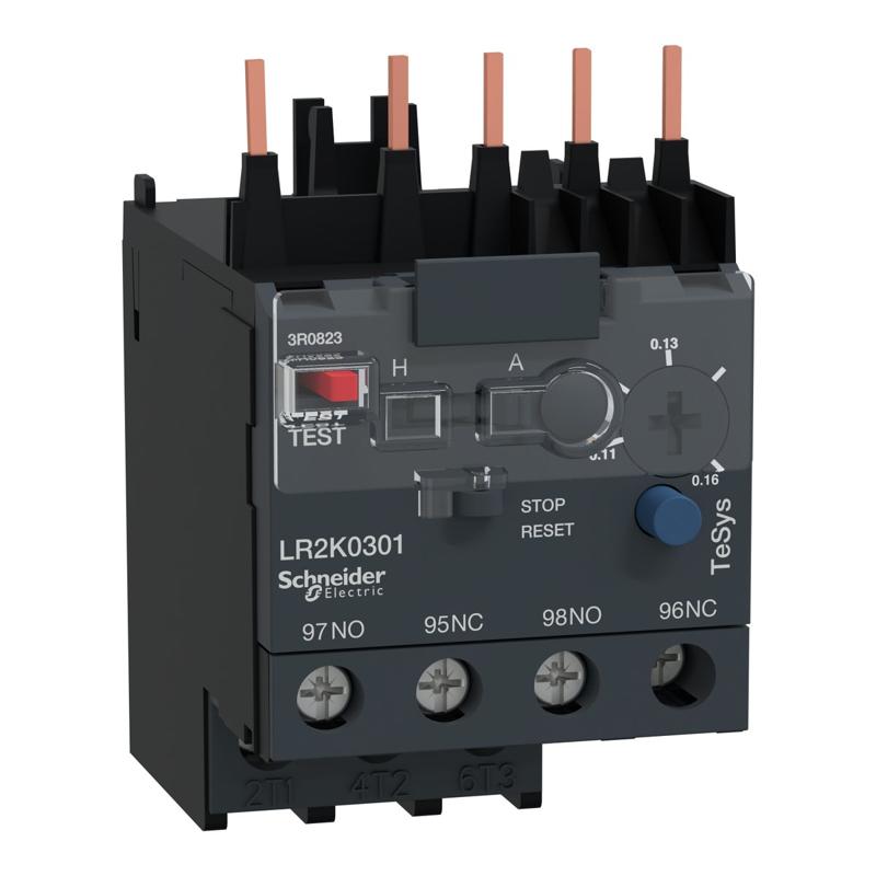 Schneider Electric TeSys K - differential thermal overload relays - 0.11...0.16 A - class 10A, manufacturer catalog image
