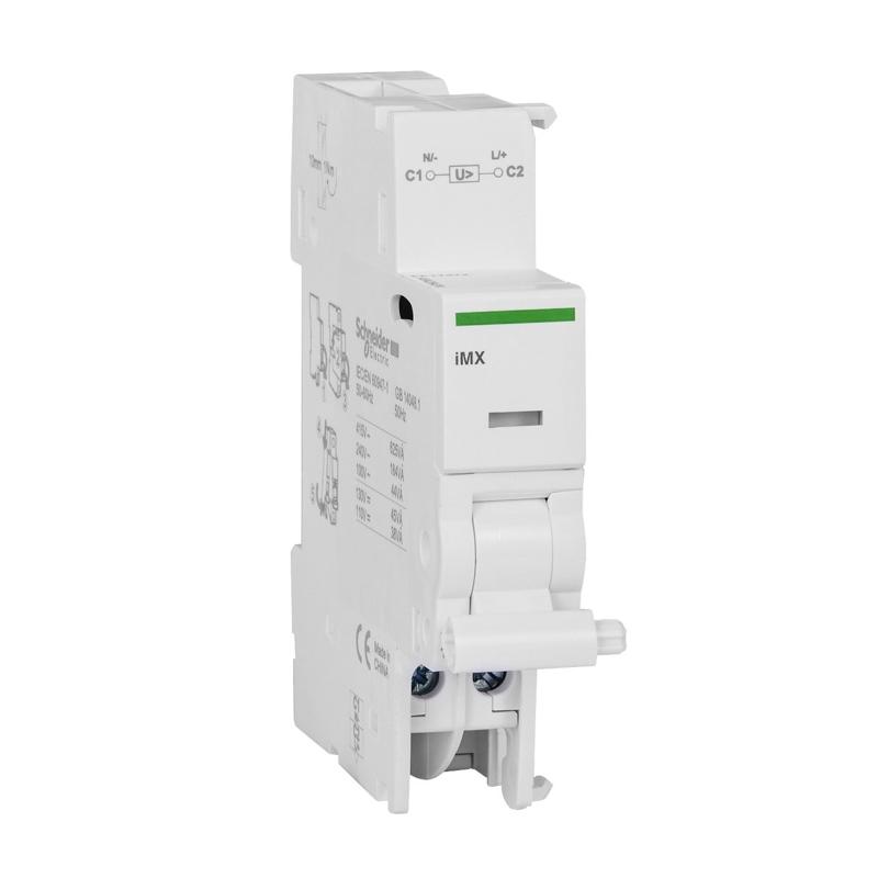 Schneider Electric shunt trip release, Acti9, iMX, voltage release, 100...415 V AC, manufacturer catalog image
