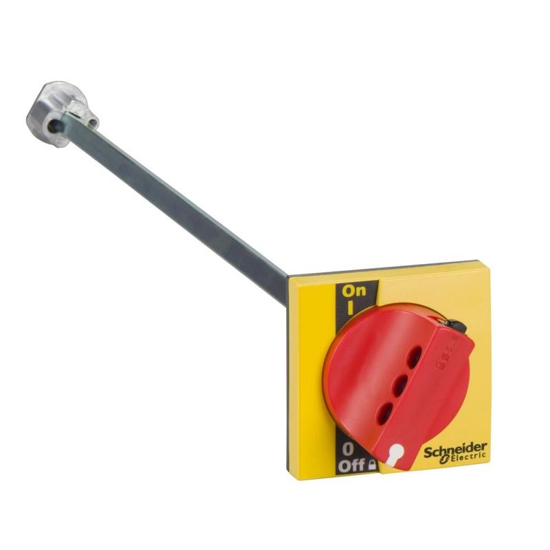 Schneider Electric Front rotary handle INS 40..160 - red handle, manufacturer catalog image