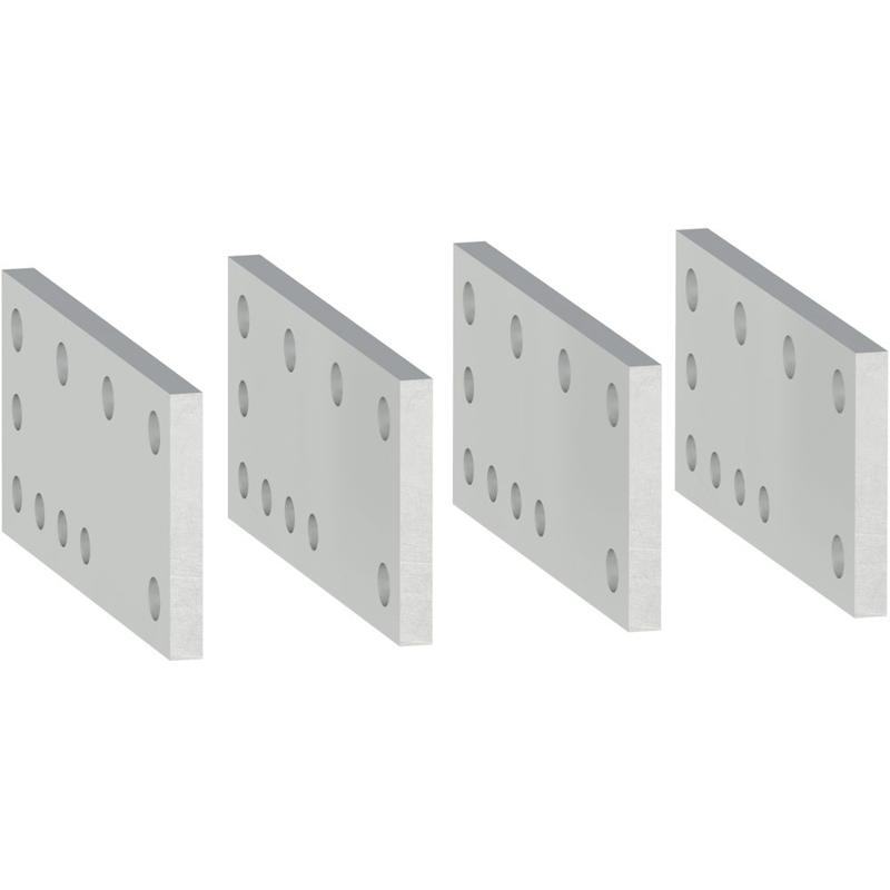 Schneider Electric cable lug adapters, connection up to 4 cables with lugs, set of 4 parts, manufacturer catalog image