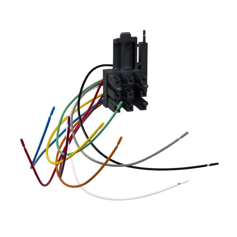 Schneider Electric automatic auxiliary connector, moving part, ComPact NSX 100/160/250, for circuit breaker, 1 to 9 wires, manufacturer catalog image