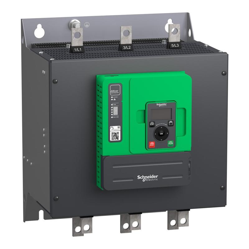 Schneider Electric Soft starter, Altistart 480, 320A, 208 to 690V AC, control supply 110 to 230V AC, manufacturer catalog image