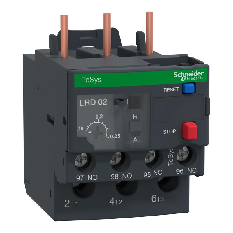 Schneider Electric TeSys LRD thermal overload relays - 0.16...0.25 A - class 10A, manufacturer catalog image
