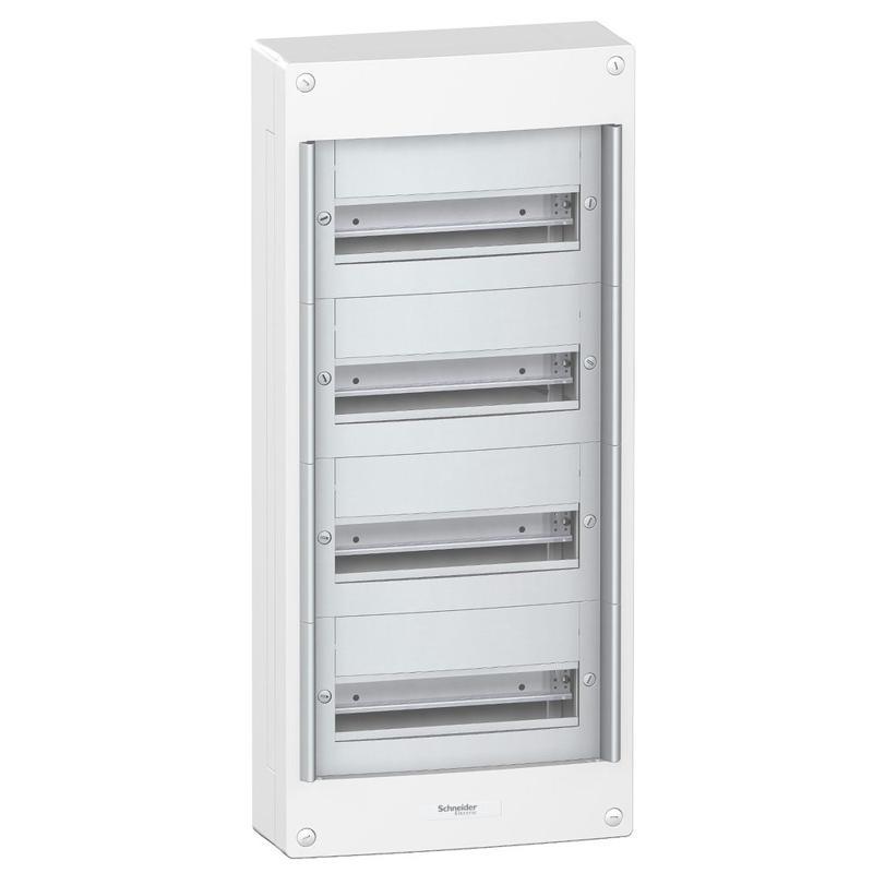 Schneider Electric Pragma surface enclosure - IP30 - 4 x 13 modules - without door, manufacturer catalog image