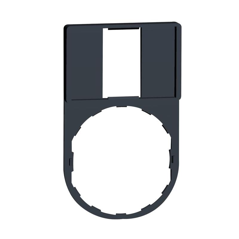 Schneider Electric legend holder 30 x 50 mm with legend 18 x 27 mm unmarked, manufacturer catalog image