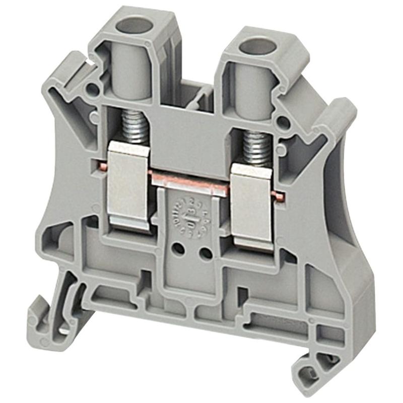 Schneider Electric SCREW TERMINAL, FEED THROUGH, 2 POINTS, 6MM² , GREY, manufacturer catalog image
