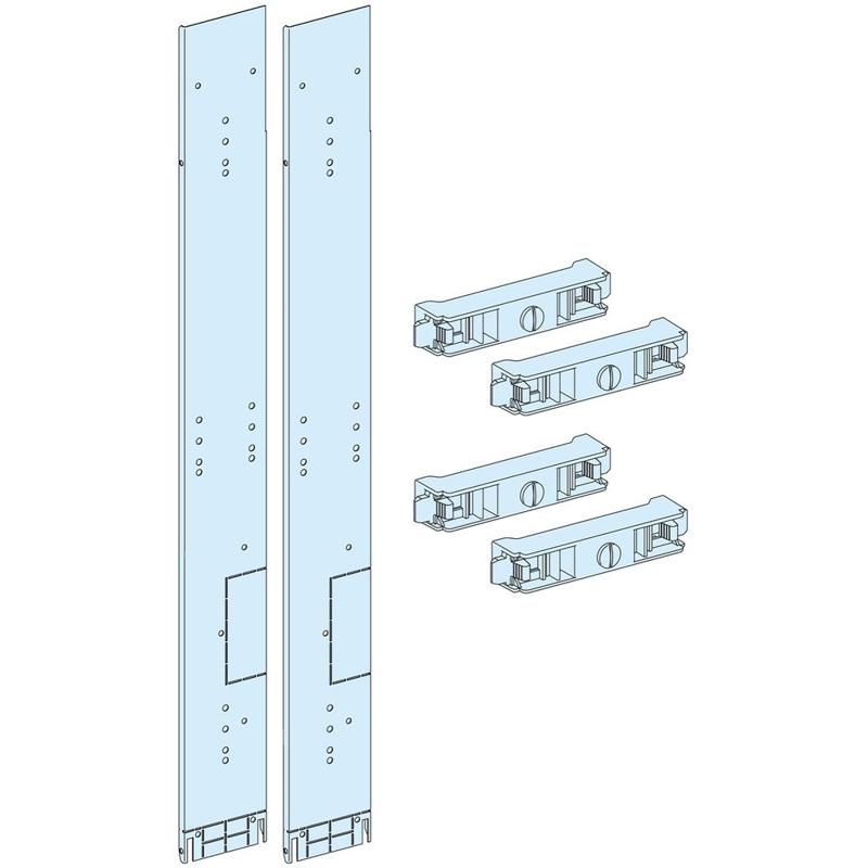 Schneider Electric Form 2 front barrier for lateral vertical busbars, L = 150 mm, manufacturer catalog image