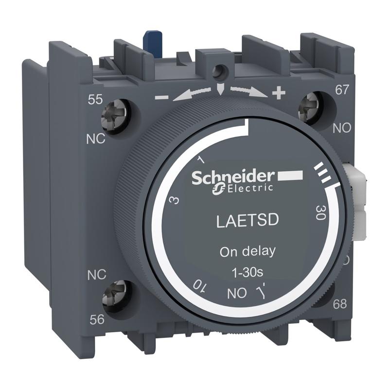 Schneider Electric EasyPact TVS - time delay - on delay - 1 NO + 1 NC, manufacturer catalog image
