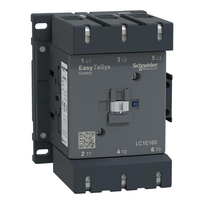 Schneider Electric Easy TeSys contactor 3P(3 NO) - AC-3 - <= 440 V 160A - 220 V AC coil, manufacturer catalog image
