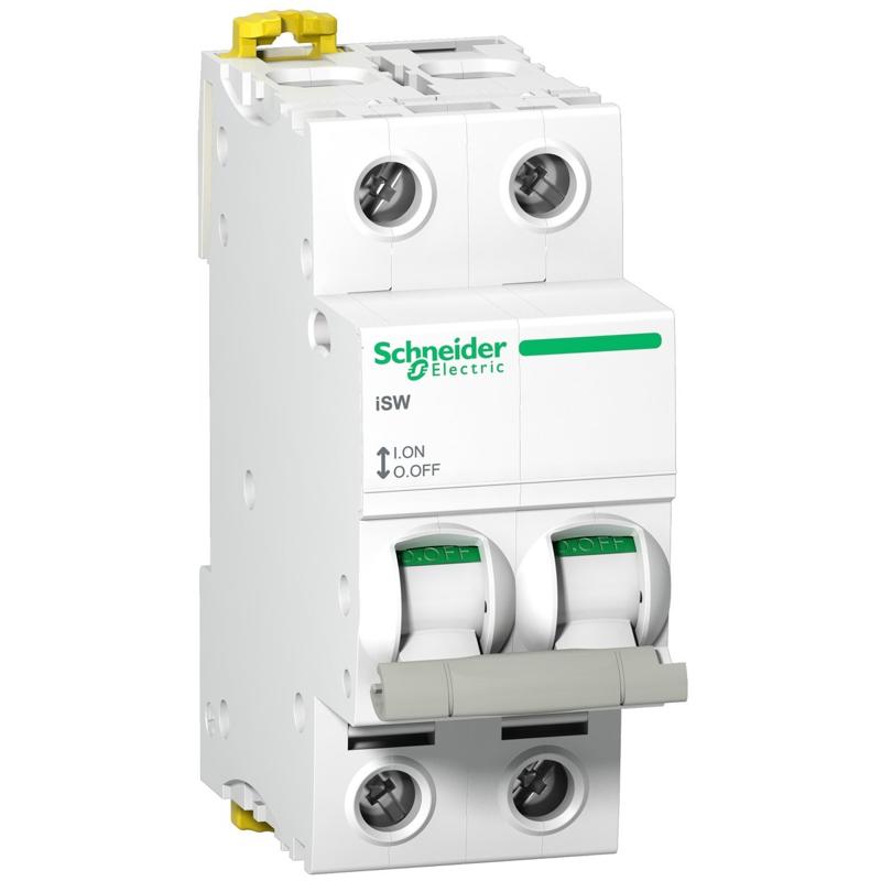 Schneider Electric switch disconnector iSW - 2P - 63 A - 415 V, manufacturer catalog image
