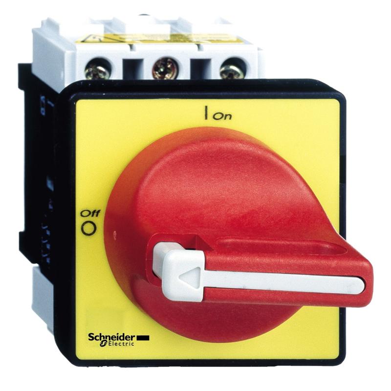 Schneider Electric TeSys Vario - emergency stop switch disconnector - 25 A - on door, manufacturer catalog image