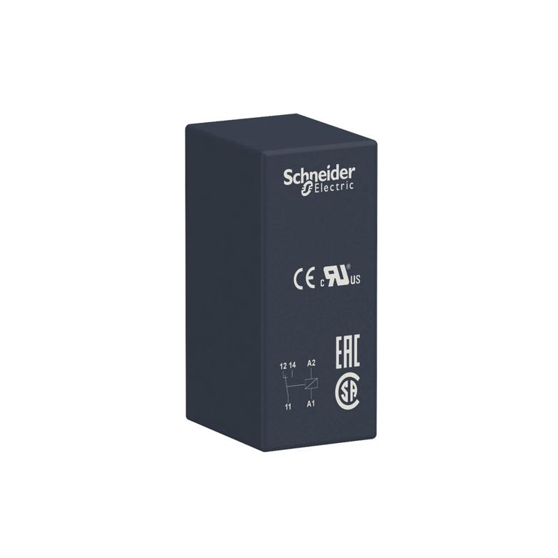 Schneider Electric Harmony, Interface plug-in relay, 12 A, 1 CO, 220 V AC, manufacturer catalog image