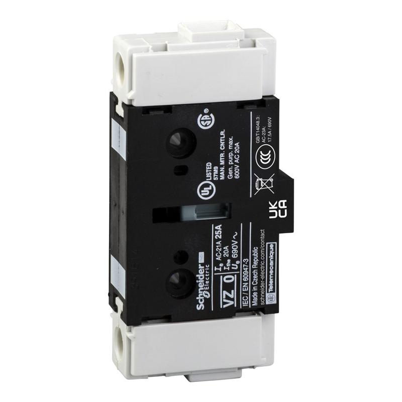 Schneider Electric Additional pole,TeSys Control,32A,for V1, manufacturer catalog image
