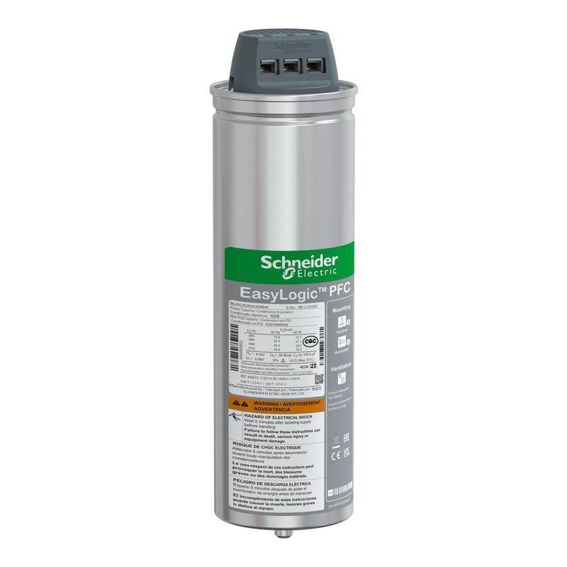 Schneider Electric EasyCan Capacitor - 25/30 kvar - 400 V - 50/60Hz, manufacturer catalog image