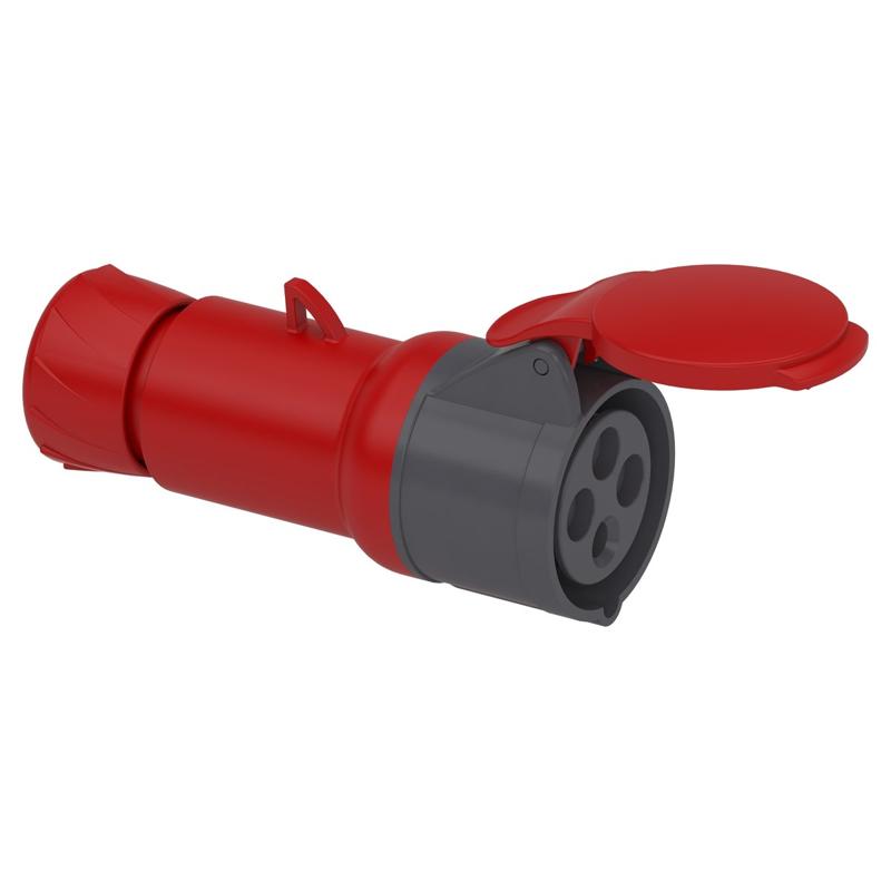 Schneider Electric PratiKa wander socket - straight - 16 A - 3P + E - 380...415 V AC - IP44, manufacturer catalog image