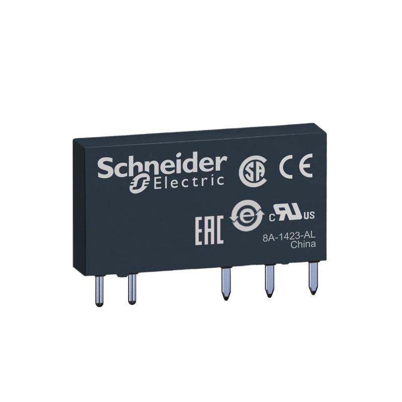 Schneider Electric Harmony, Slim interface plug-in relay, 6 A, 1 CO, standard, 24 V DC, manufacturer catalog image