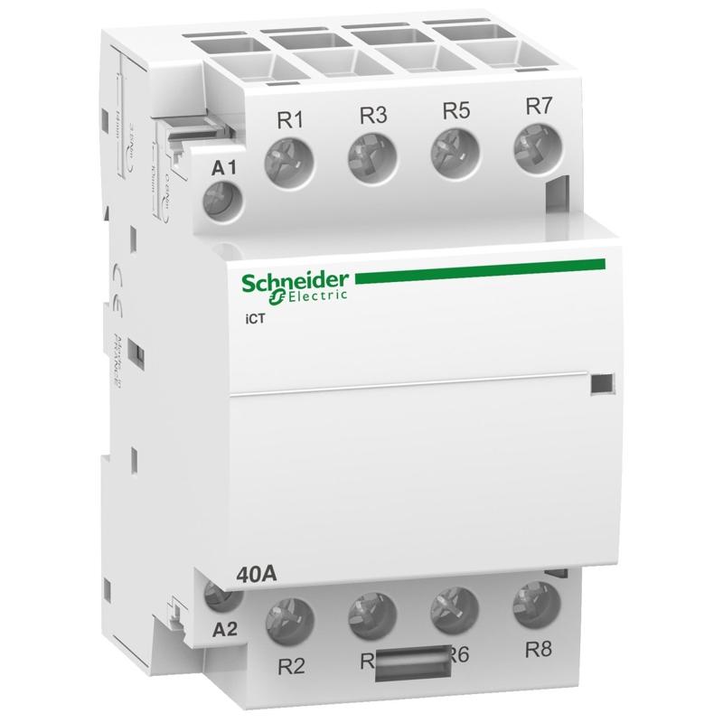 Schneider Electric iCT 40A 4NC 220...240V 50Hz contactor, manufacturer catalog image