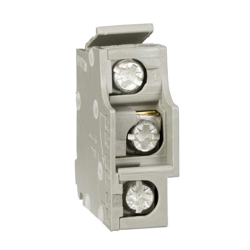 Schneider Electric low level auxiliary contact, circuit breaker status OF/SD/SDE/SDV, 1 changeover contact type, manufacturer catalog image