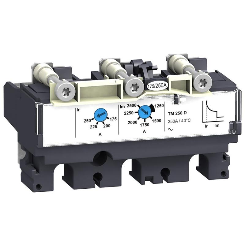 Schneider Electric trip unit - TMD -160 - 3 poles 3d, manufacturer catalog image
