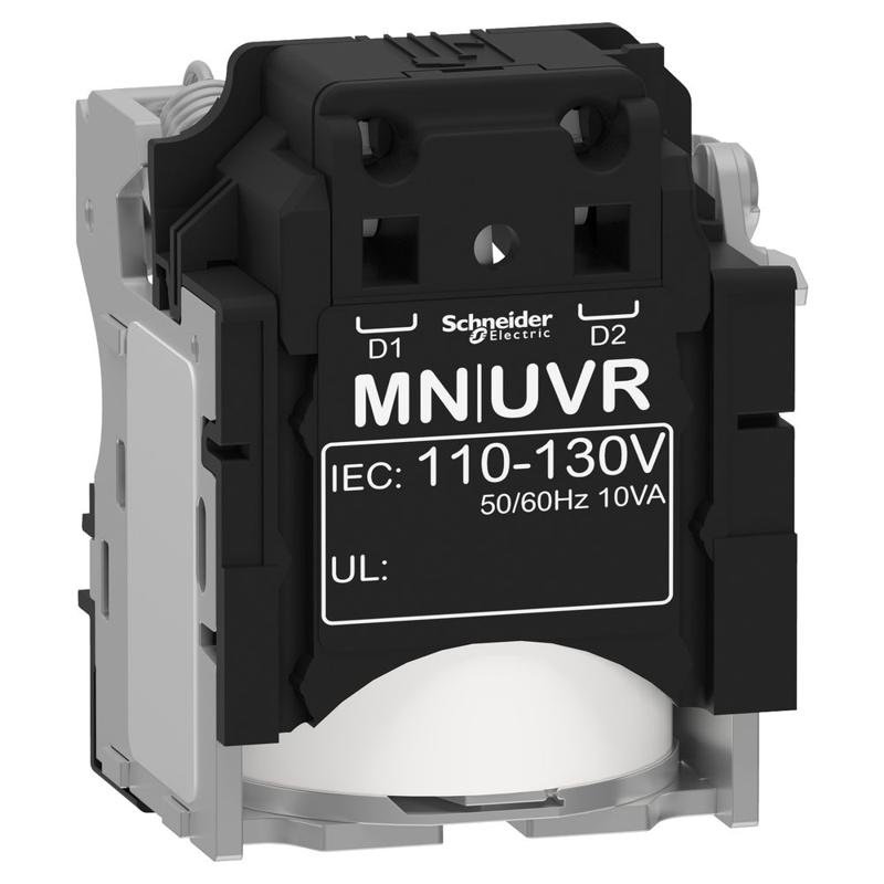 Schneider Electric undervoltage release MN - 110..130 V - 50/60Hz, manufacturer catalog image