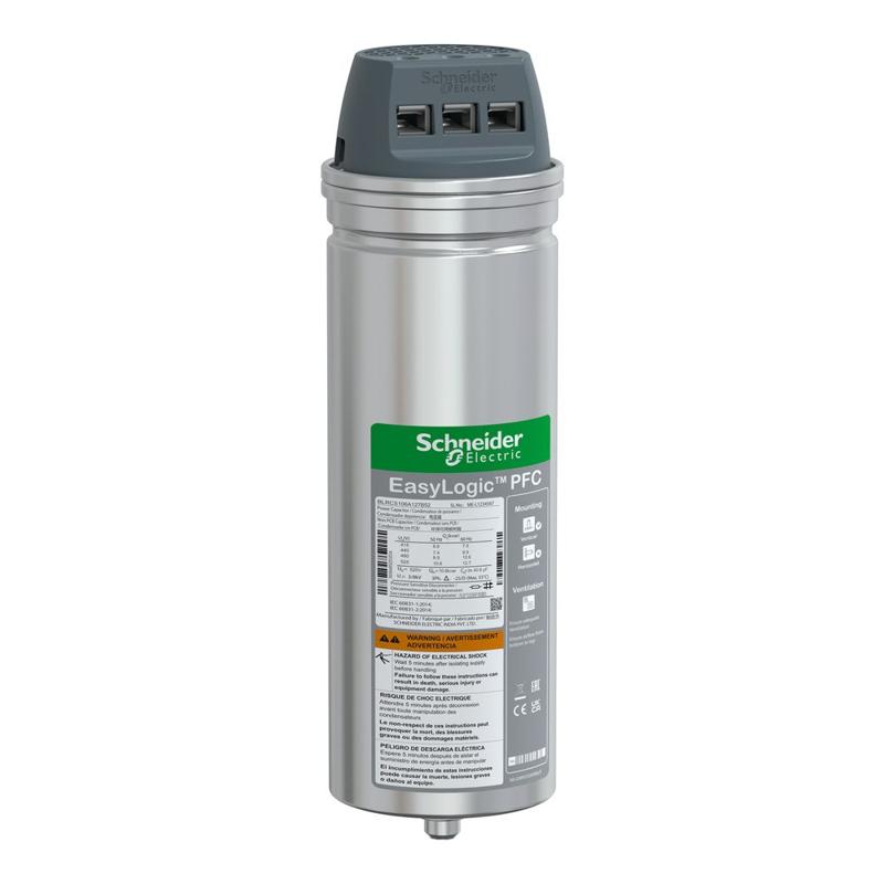 Schneider Electric EasyLogic PFC Capacitor, 10.6/12.7 kvar - 525 V - 50/60Hz, manufacturer catalog image
