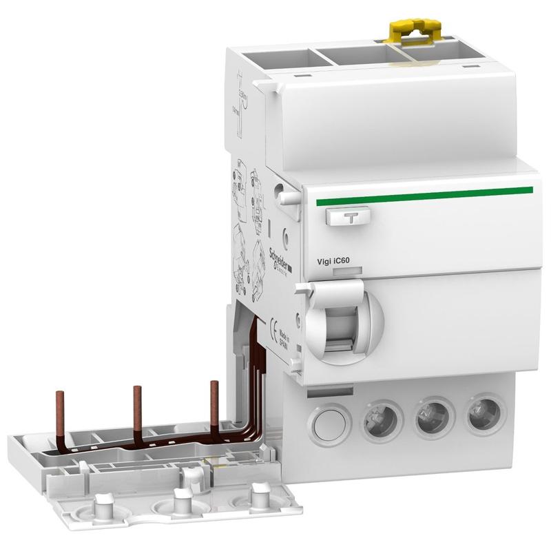 Schneider Electric Vigi iC60 - earth leakage add-on block - 3P - 25A - 300mA - AC type, manufacturer catalog image
