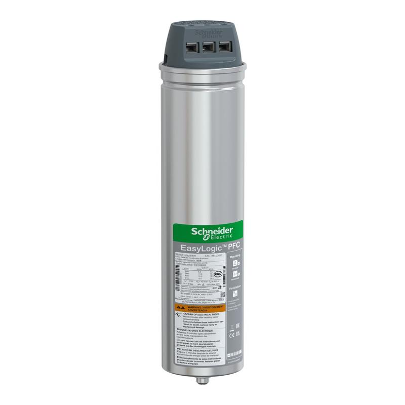 Schneider Electric EasyLogic PFC Capacitor standard duty capacitor, 13.5 kvar 380 V 50 Hz, manufacturer catalog image