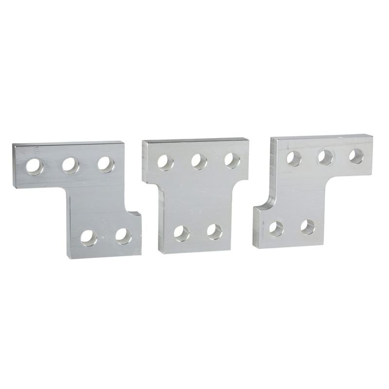 Schneider Electric spreaders 70 mm to 95 mm pitch, flat connection, 3 poles, set of 3 parts, manufacturer catalog image