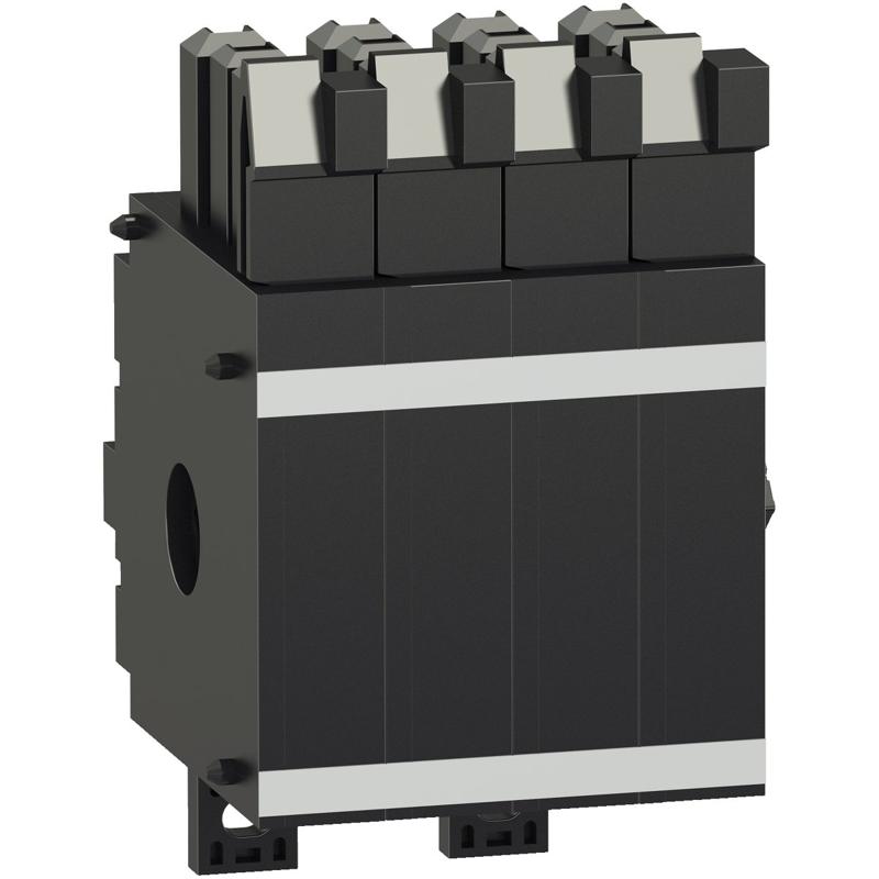 Schneider Electric standard auxiliary contact for drawout Masterpact NW08 to NW63, additional block, 4 OF contacts, manufacturer catalog image