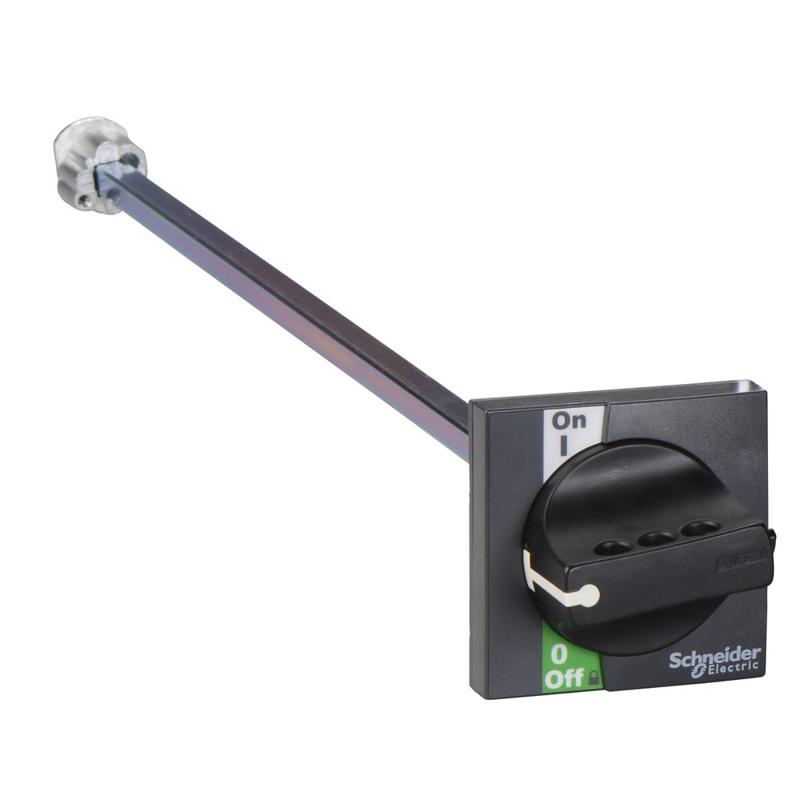 Schneider Electric Front rotary handle INS 40..160 - black handle, manufacturer catalog image