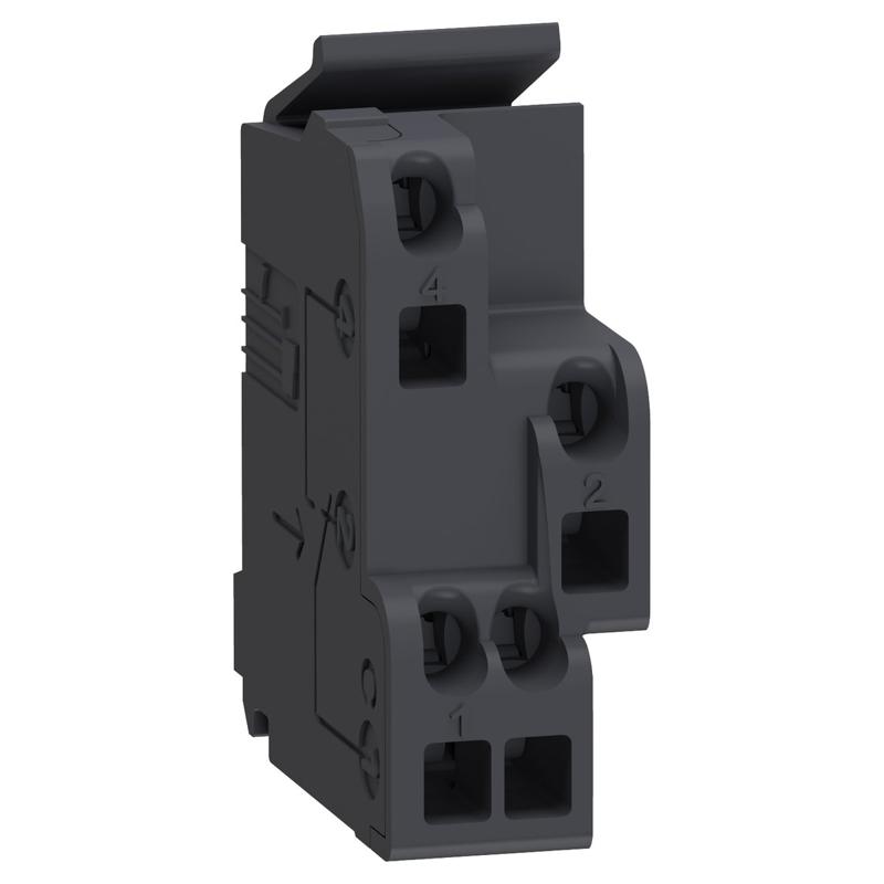 Schneider Electric standard auxiliary contact, circuit breaker status OF-SD-SDE-SDV, 1 single contact, manufacturer catalog image