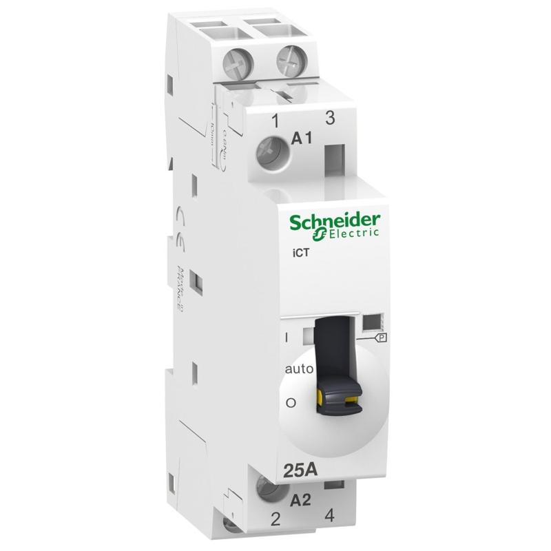 Schneider Electric iCT 25A 2NO 24V 50Hz MO contact, manufacturer catalog image