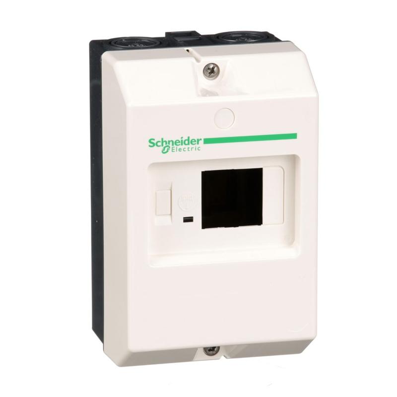 Schneider Electric empty enclosure, for TeSys GV2ME, IP41, manufacturer catalog image