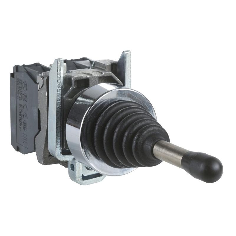 Schneider Electric Joystick controller plastic, Ø22, 2 directions, stay put, 1 NO, manufacturer catalog image