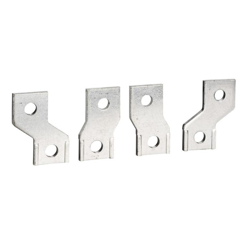 Schneider Electric spreader set - 45 mm pitch - flat connection - 4 poles, manufacturer catalog image