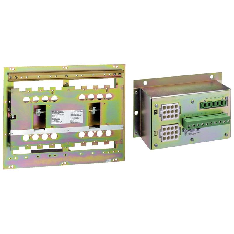 Schneider Electric remote controlled source changeover, ACP plate and electrical interlocking, Compact NSX 400 to 630, 48 to 415VAC 50/60Hz, manufacturer catalog image