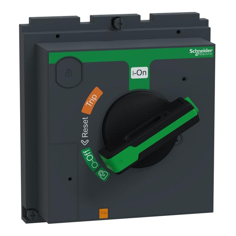 Schneider Electric Direct rotary handle, ComPacT NSX400/630, black handle, IP40, manufacturer catalog image